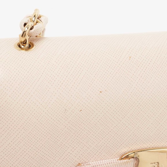 SALVATORE FERRAGAMO Pink Leather Mini Ginny Crossbody Bag - Picture 7 of 8